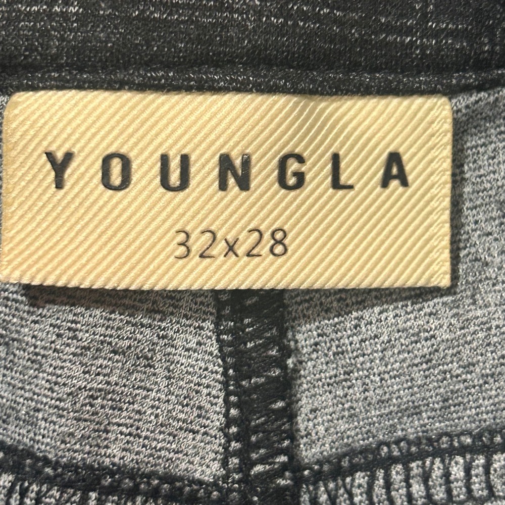YoungLA Trousers 615 Immortal 32x28 Grey Plaid Streetwear Dark Academia Slim - Picture 4 of 11